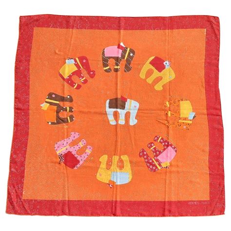 hermes le ronde des elephante scarf|Hermes Elephant .